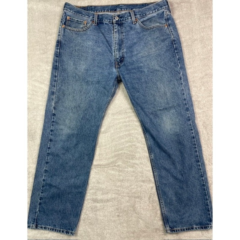Levi's 505 Jeans Men 40x30 (Actual 40x29) Blue Regular Fit Straight Leg Classic